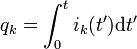 q_k=\int_0^t i_k(t') \mathrmjvxrvpht'